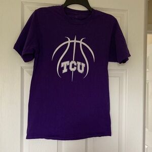 Fanatics Purple TCU Basketball Short Sleeve Tee